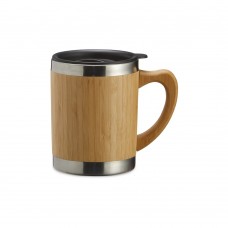 1866- Caneca inox e Bambu 300ml