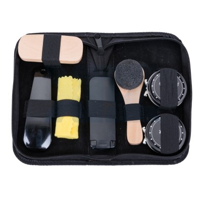 KE 889 - Kit Engraxate em Couro Sintético 07 peças KE 889 - Kit Engraxate em Couro Sintético 07 peças